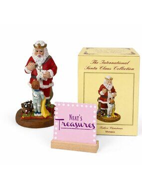 The International Santa Claus Collection Handcrafted Monaco Father Christmas